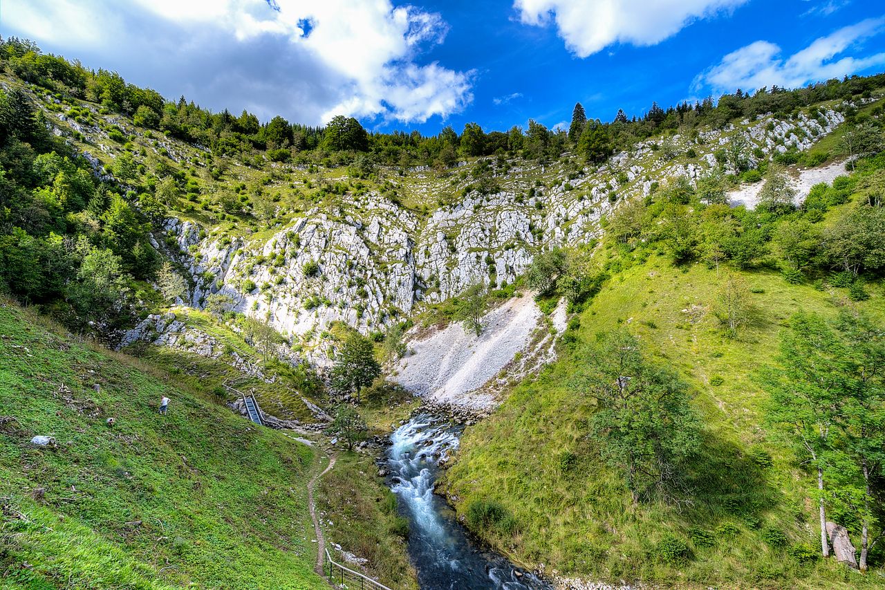 Paysage Cascade Sources de la Saine FoncineH-0013